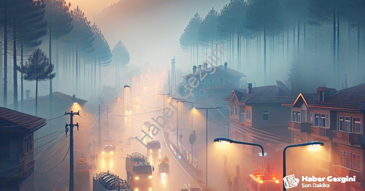 "Denizli'de Yoğun Sis Alarmı: Görüş Mesafesi 10 Metreye Kadar Düştü" başlıklı haber için fotorealist