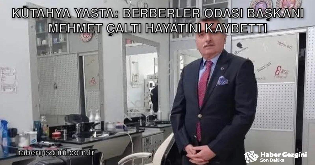 "Kütahya Yasta: Berberler Odası Başkanı Mehmet Çaltı Hayatını Kaybetti" başlıklı haber için fotoreal