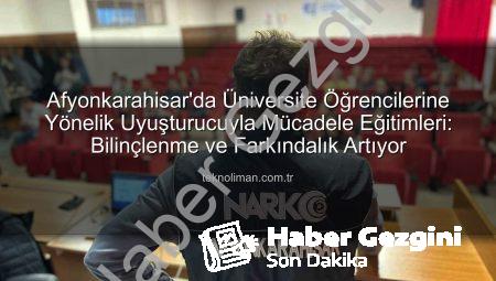 Afyonkarahisar’da Gençlere Uyuşturucuyla Mücadele Bilinci: Polislerden ‘NarkoGençlik’ Eğitimi