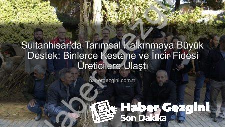 Sultanhisar’da Tarımsal Kalkınmaya Büyük Destek: Binlerce Kestane ve İncir Fidesi Üreticilere Ulaştı
