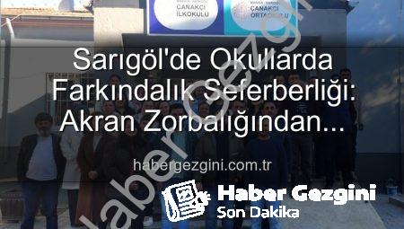 Sarıgöl’de Okullarda Farkındalık Seferberliği: Akran Zorbalığından Verimli Ders Çalışmaya Geniş Kapsamlı Eğitimler