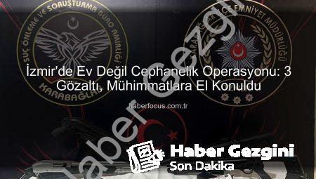 İzmir Karabağlar’da Ev Değil Cephanelik Operasyonu: Silahlar ve Uyuşturucu Ele Geçirildi