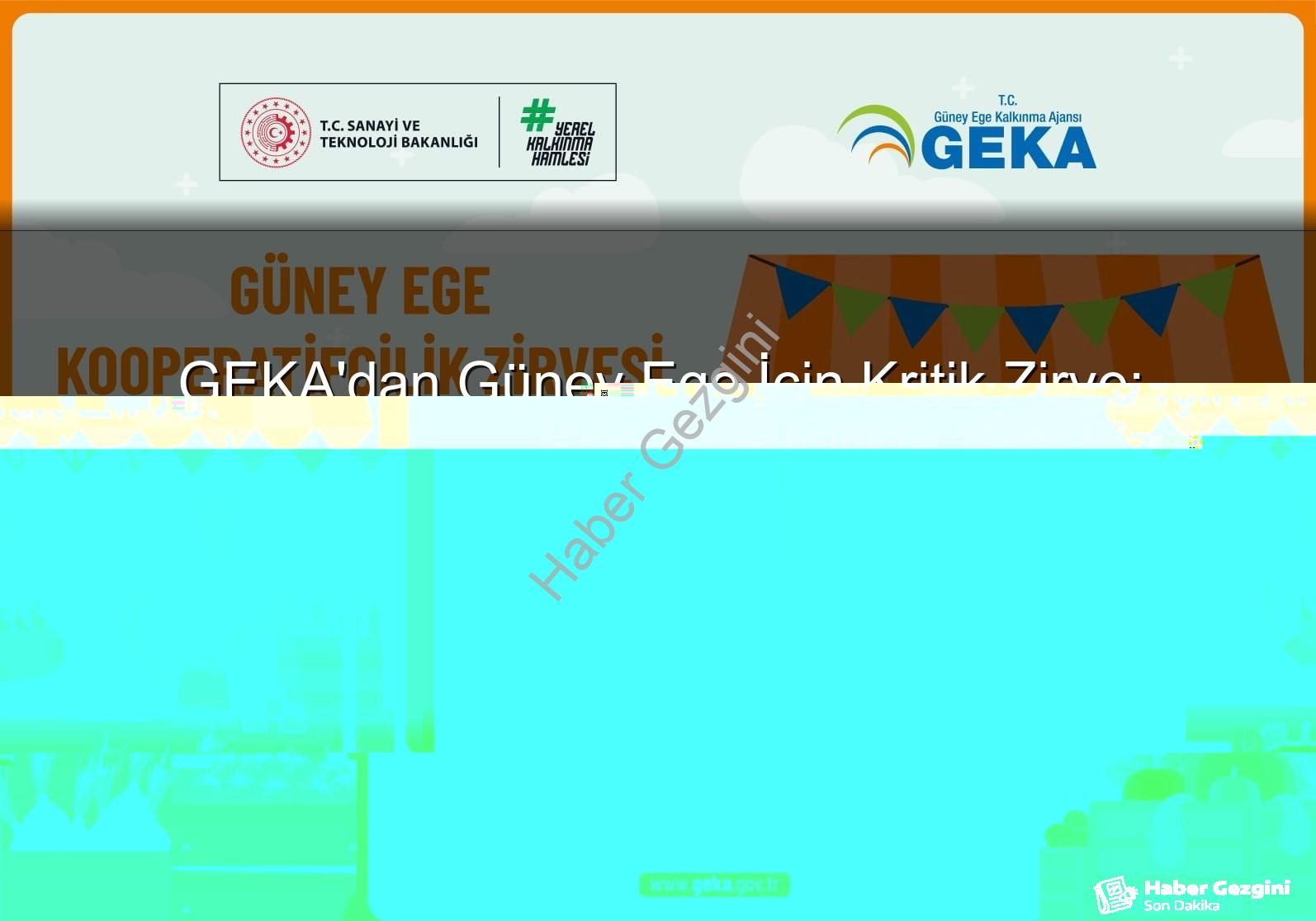 Güney Ege Kooperatifçilik Zirvesi - GEKA'dan Dev Adım: Güney Ege Kooperatifçilik Zirvesi Denizli'de Düzenleniyor!