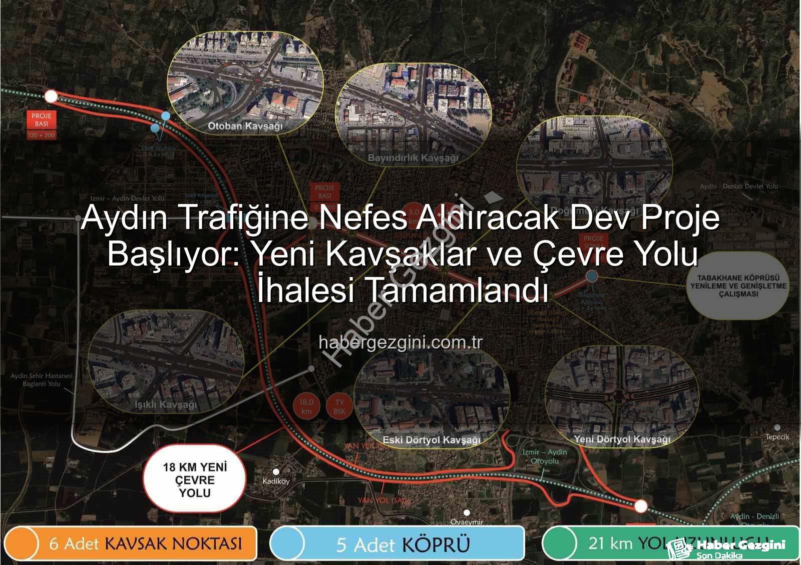 Aydın trafik sorunu - Aydın Trafiğine Nefes Aldıracak Dev Proje Başlıyor: Yeni Kavşaklar ve Çevre Yolu İhalesi Tamamlandı